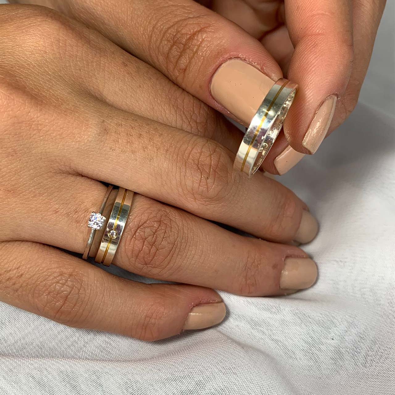 FLORENCE SILVER DATING RING