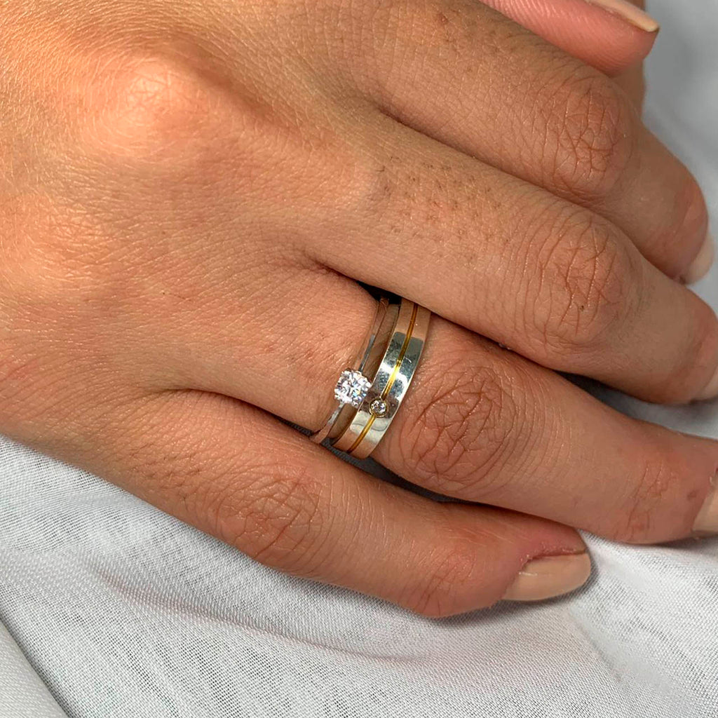 FLORENCE SILVER DATING RING