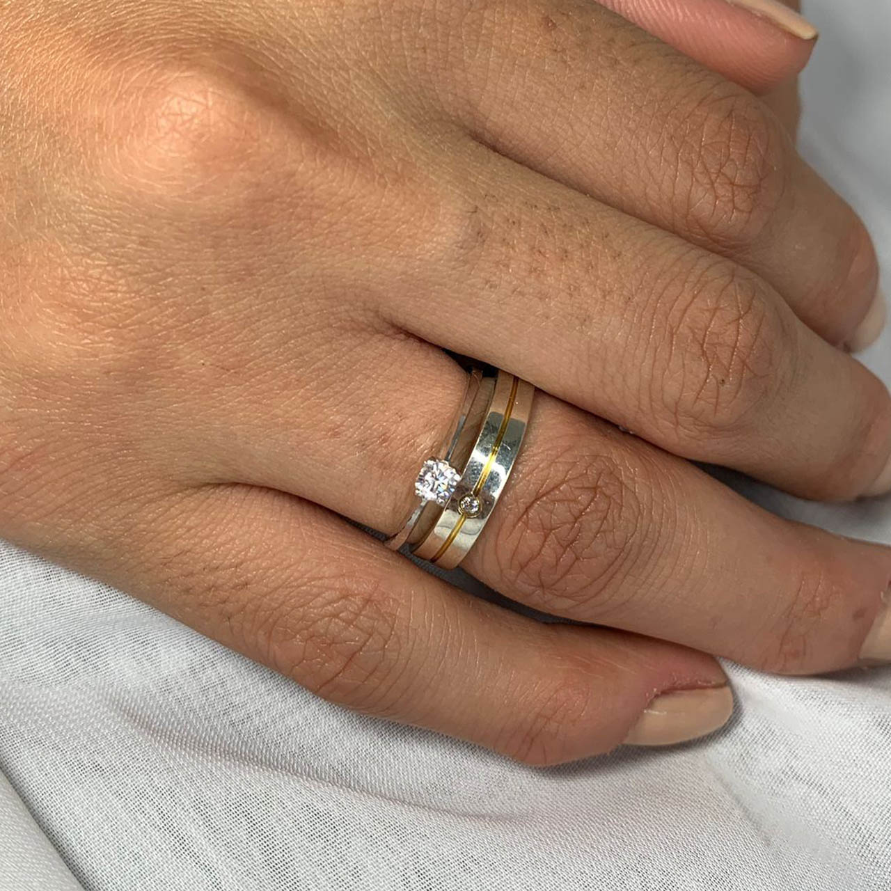 FLORENCE SILVER DATING RING