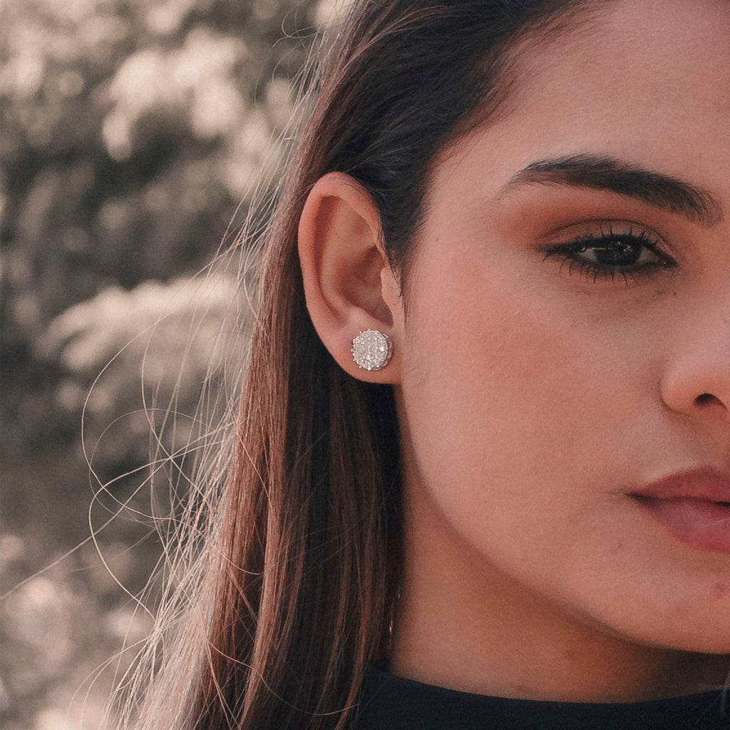 BRINCO PRATA CHUVEIRO ZIRCÔNIAS