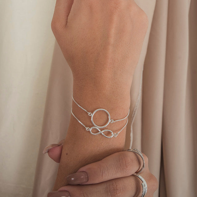 INFINITE THREAD SILVER BRACELET