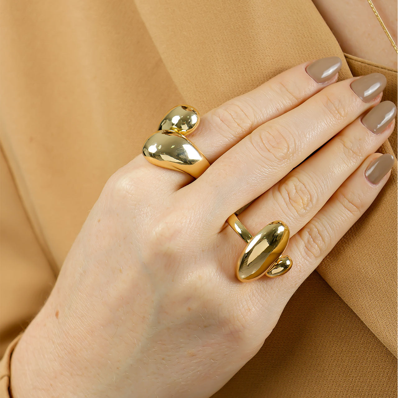 ANEL REGULÁVEL BOLD HIPER DOURADO