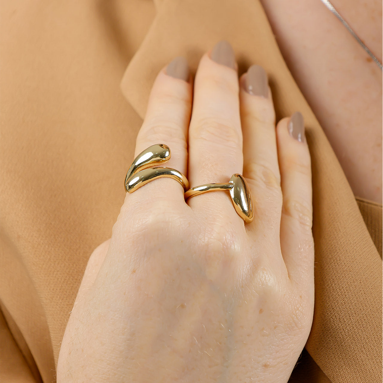 ANEL BOLD FINO REGULÁVEL DOURADO