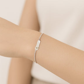 PULSEIRA DE PRATA PLACA SMILINGUIDO CORAÇÃO VERSICULO