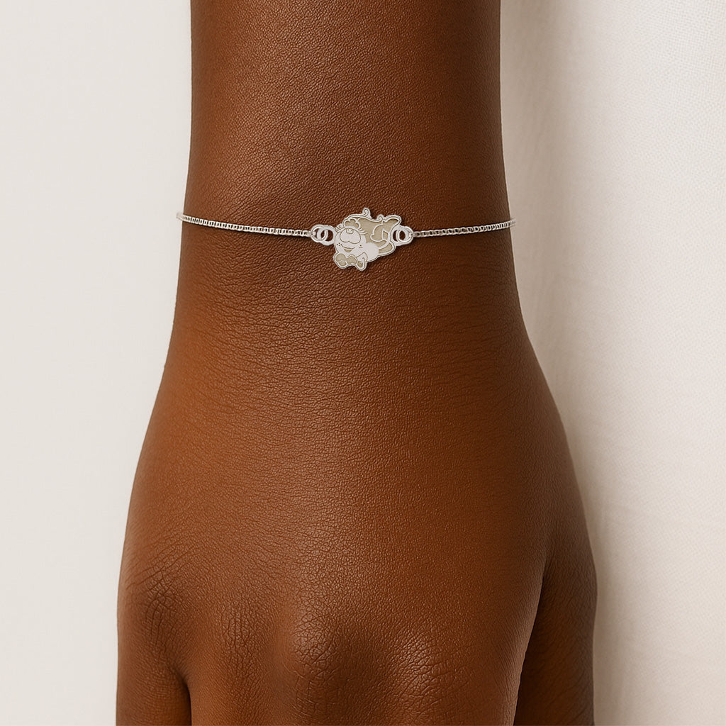 PULSEIRA DE PRATA FANIQUITA DEITADINHA