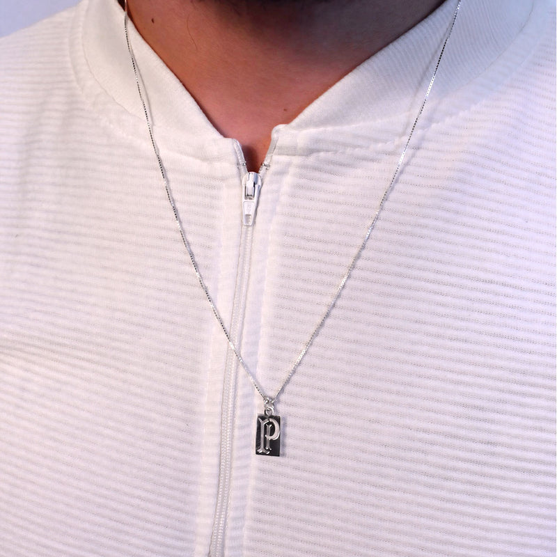 ESCAPULÁRIO PALMEIRAS BRASÃO P VAZADO PRATA 925 LICENCIADO