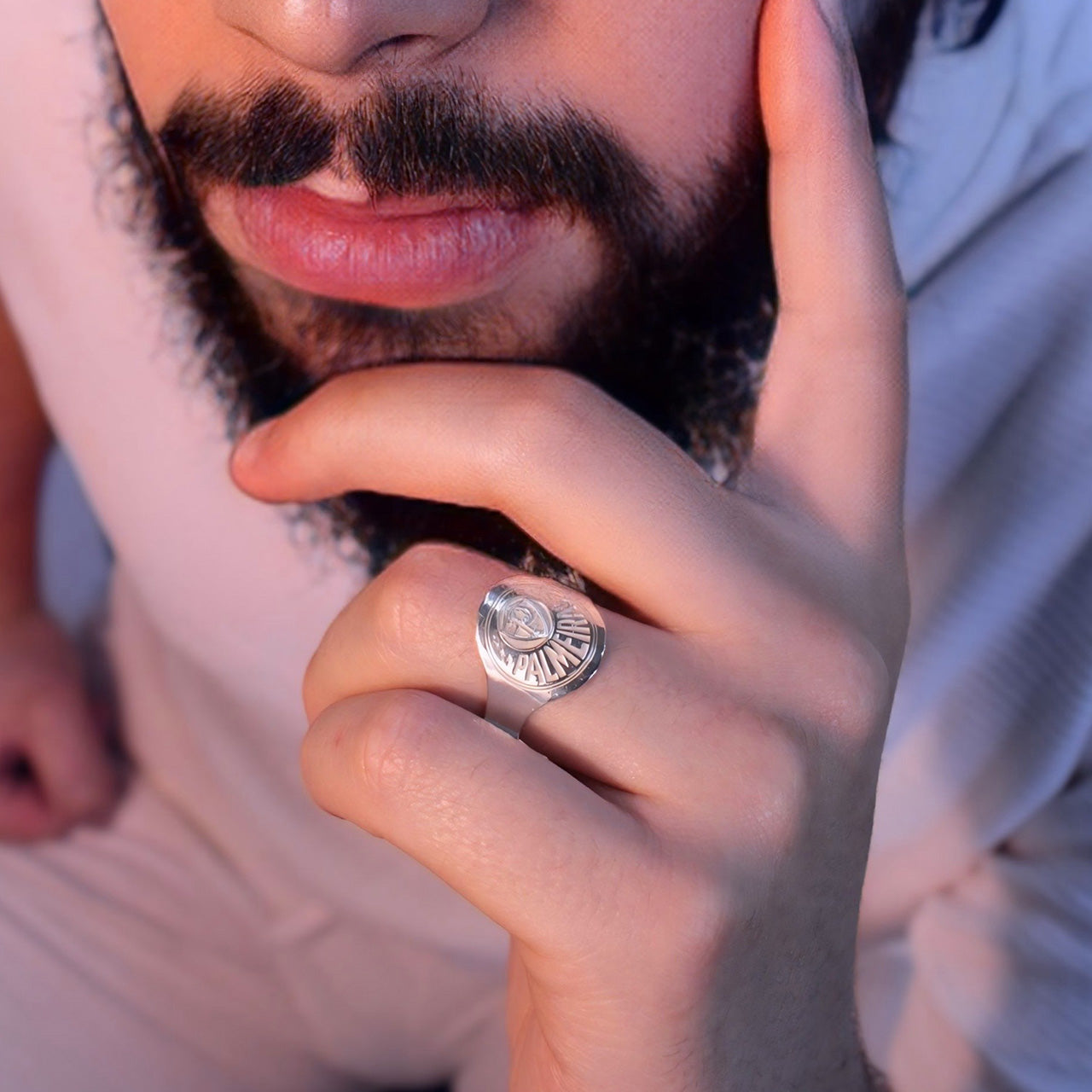 ANEL ESCUDO PALMEIRAS AJUSTÁVEL LICENCIADO PREMIUM