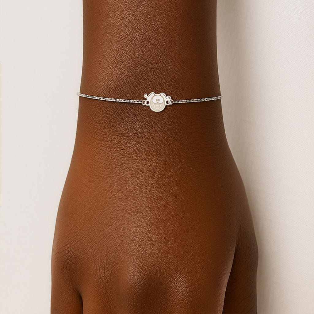 PULSEIRA DE PRATA SMILINGUIDO ROSTINHO