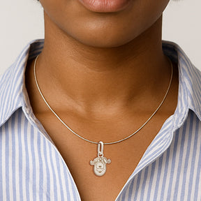 PINGENTE DE PRATA FANIQUITA SORRINDO