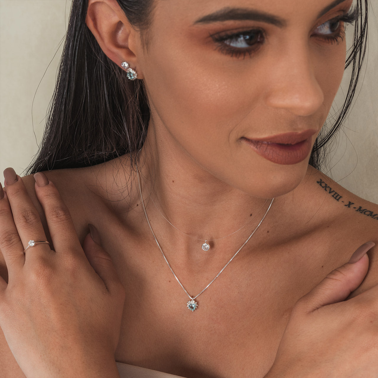 SILVER POINT OF LIGHT NECKLACE