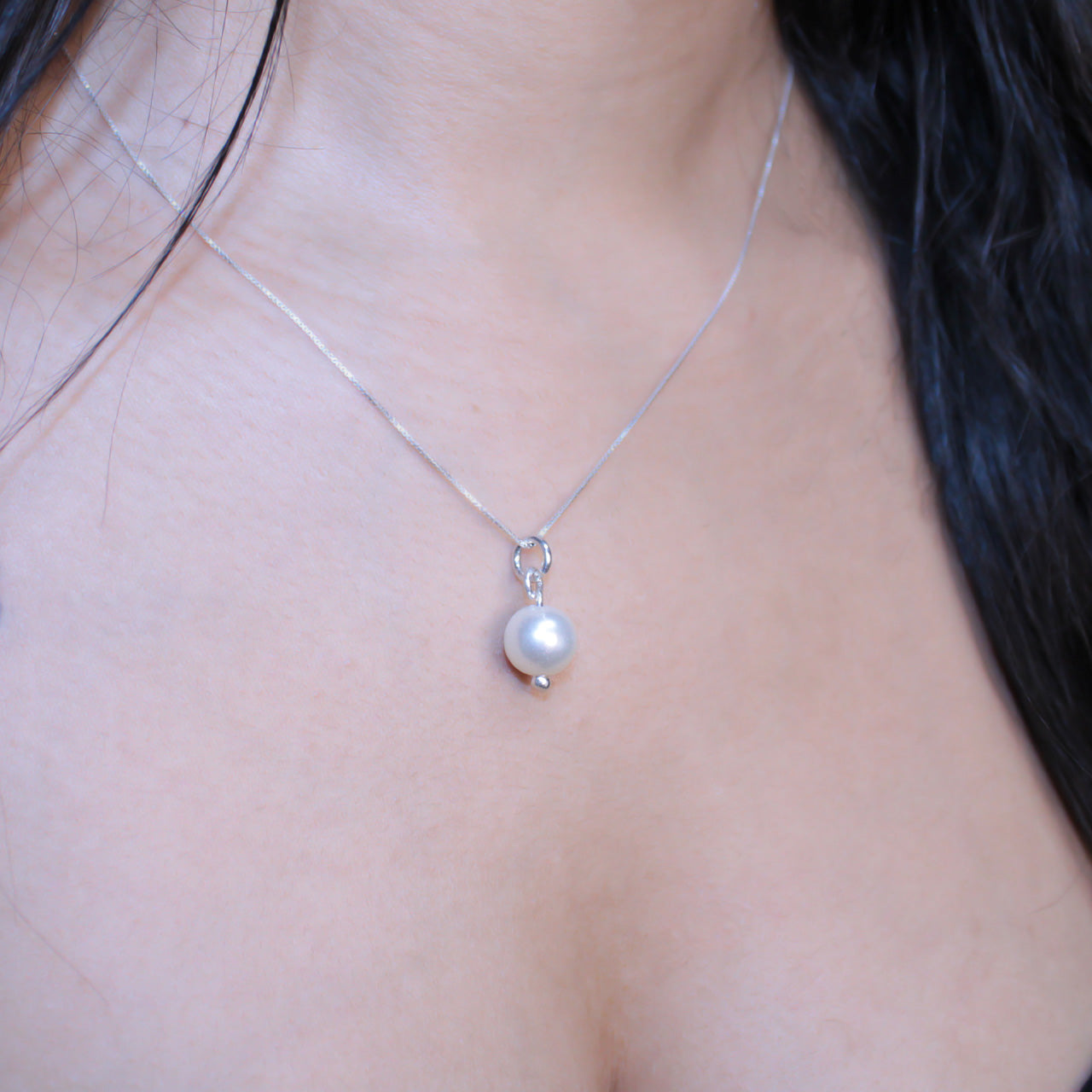 Pingente de Prata com Pérola