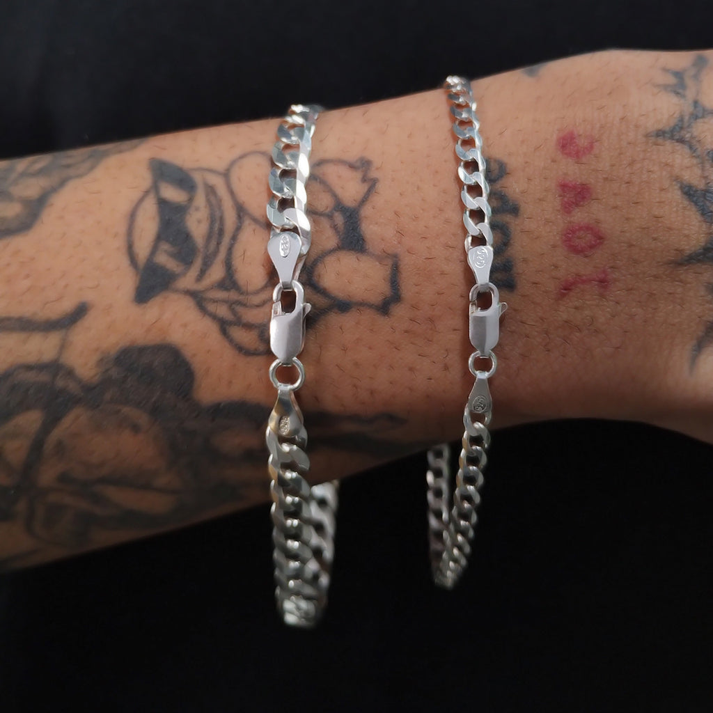 PULSEIRA GROUMET 1X1 PRATA 925 FECHO LAGOSTA