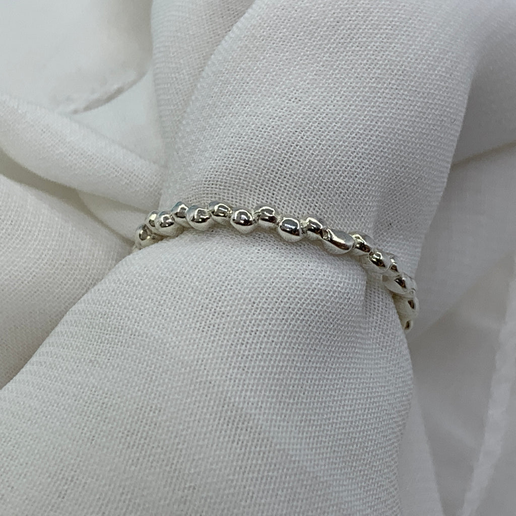 SILVER POLCATED TRIM RING