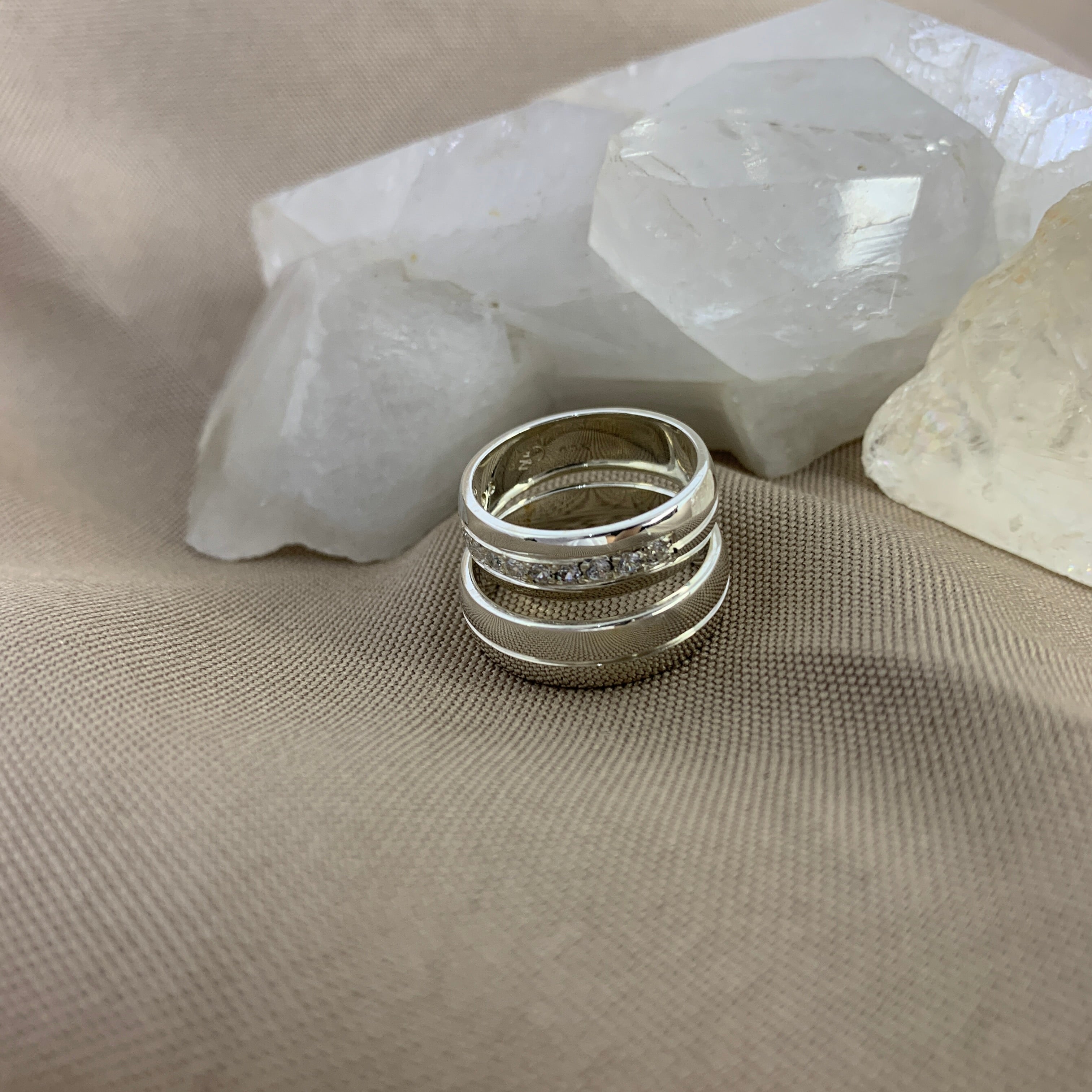 ATHENA SILVER DATING RING