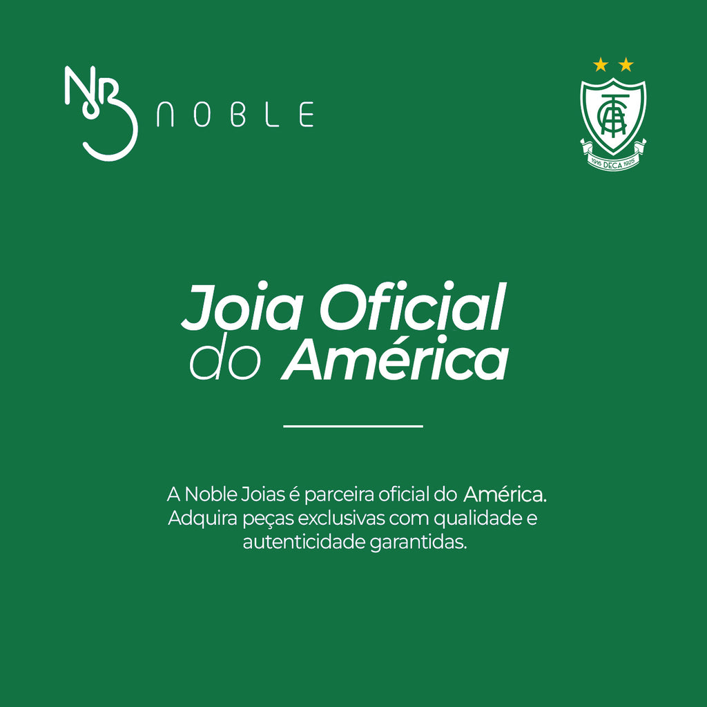 PINGENTE VAZADO ESCUDO AMÉRICA - 2CM