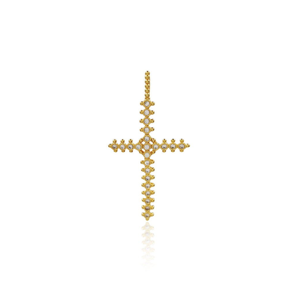 PINGENTE CRUZ BOLA ZIRCÔNIAS