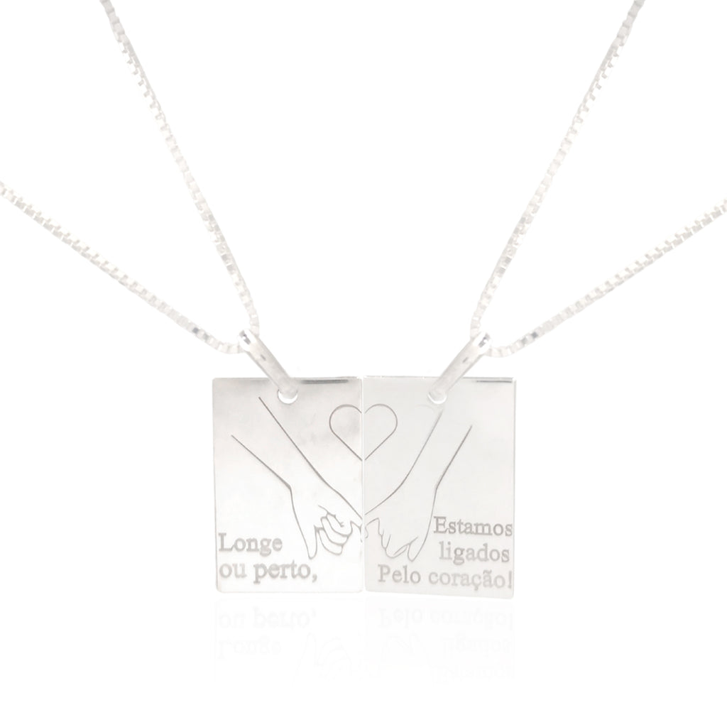 CONJUNTO PERSONALIZADO LIGADOS PELO CORAÇÃO