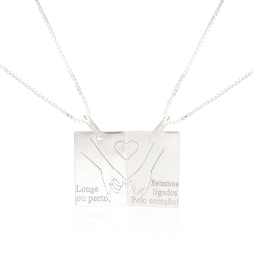 CONJUNTO PERSONALIZADO LIGADOS PELO CORAÇÃO