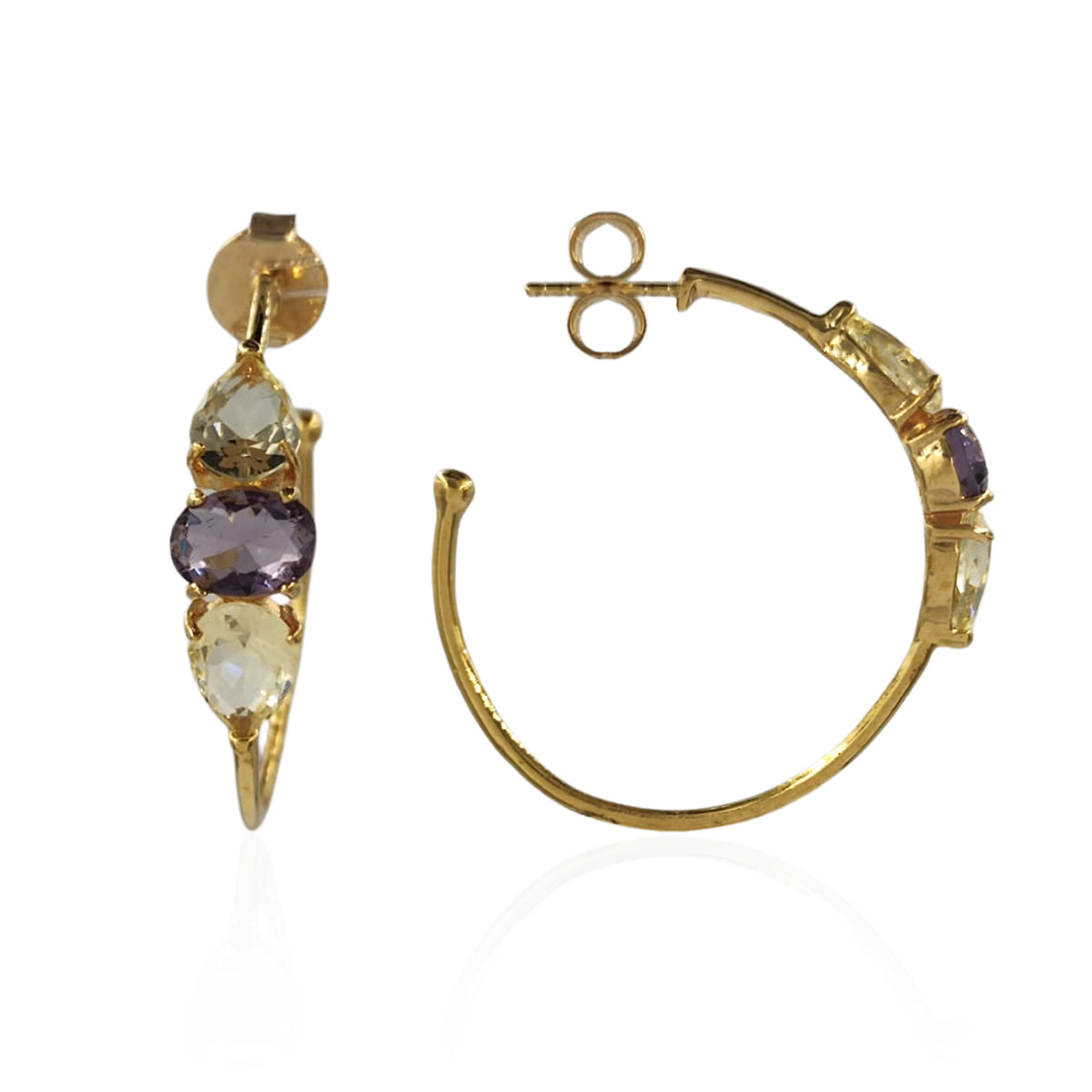 ARGOLA PEDRAS CRISTAL RAINBOW