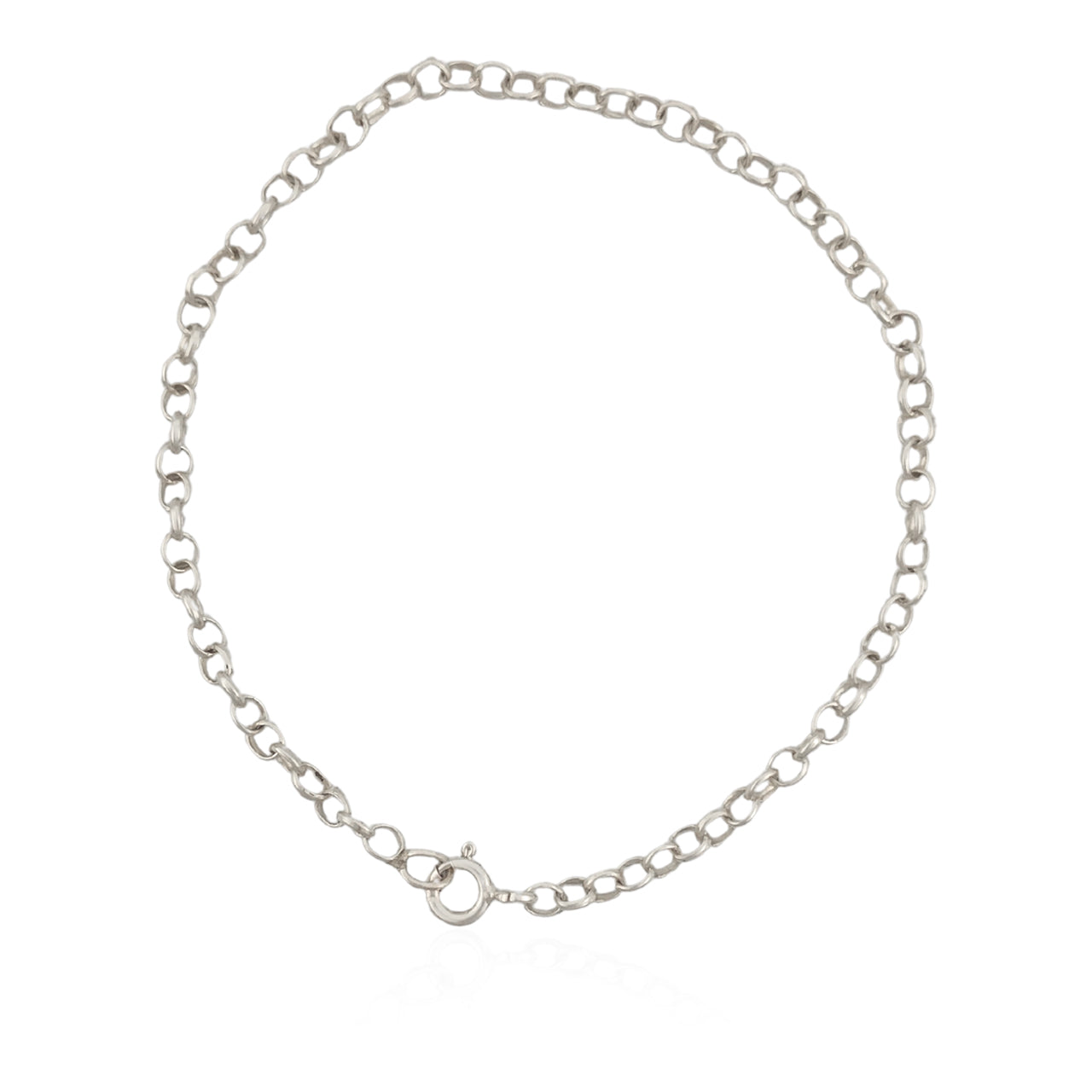 PULSEIRA DE PRATA ELO PORTUGUÊS