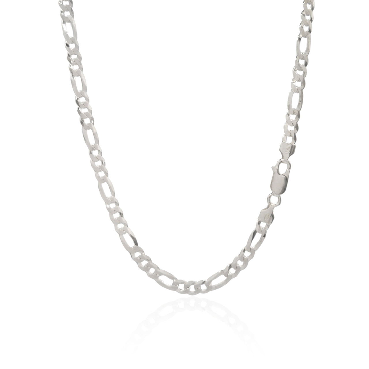 CORDÃO GROUMET 3X1 PRATA 925 ELOS POLIDOS MASCULINO