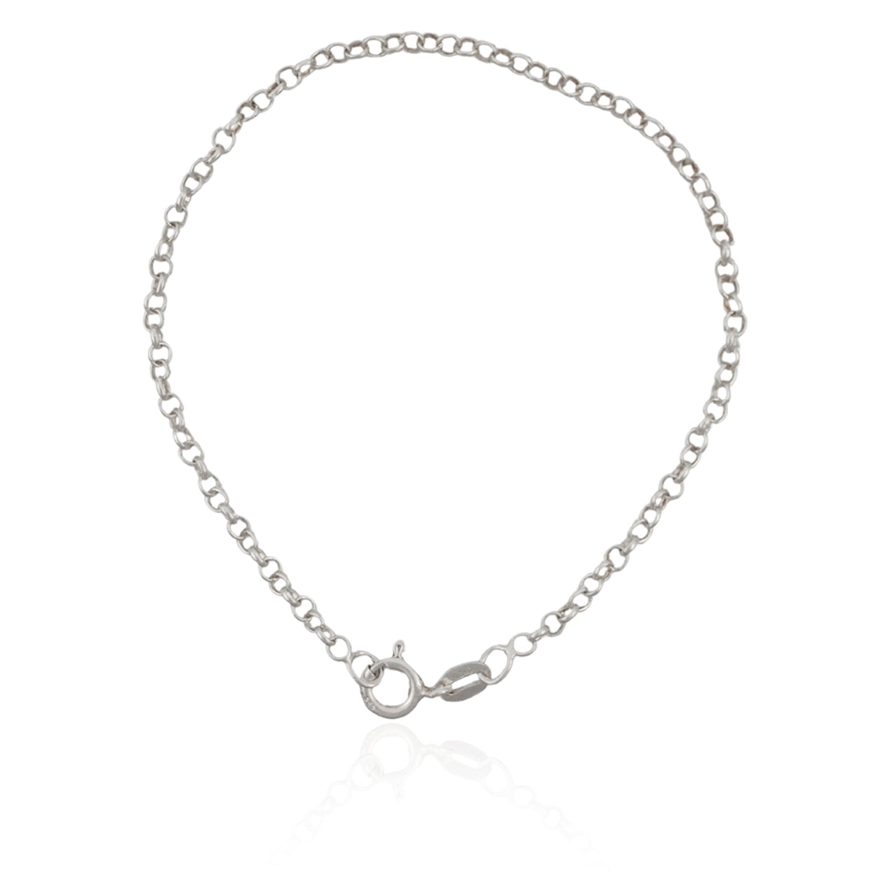 PULSEIRA DE PRATA ELO PORTUGUÊS