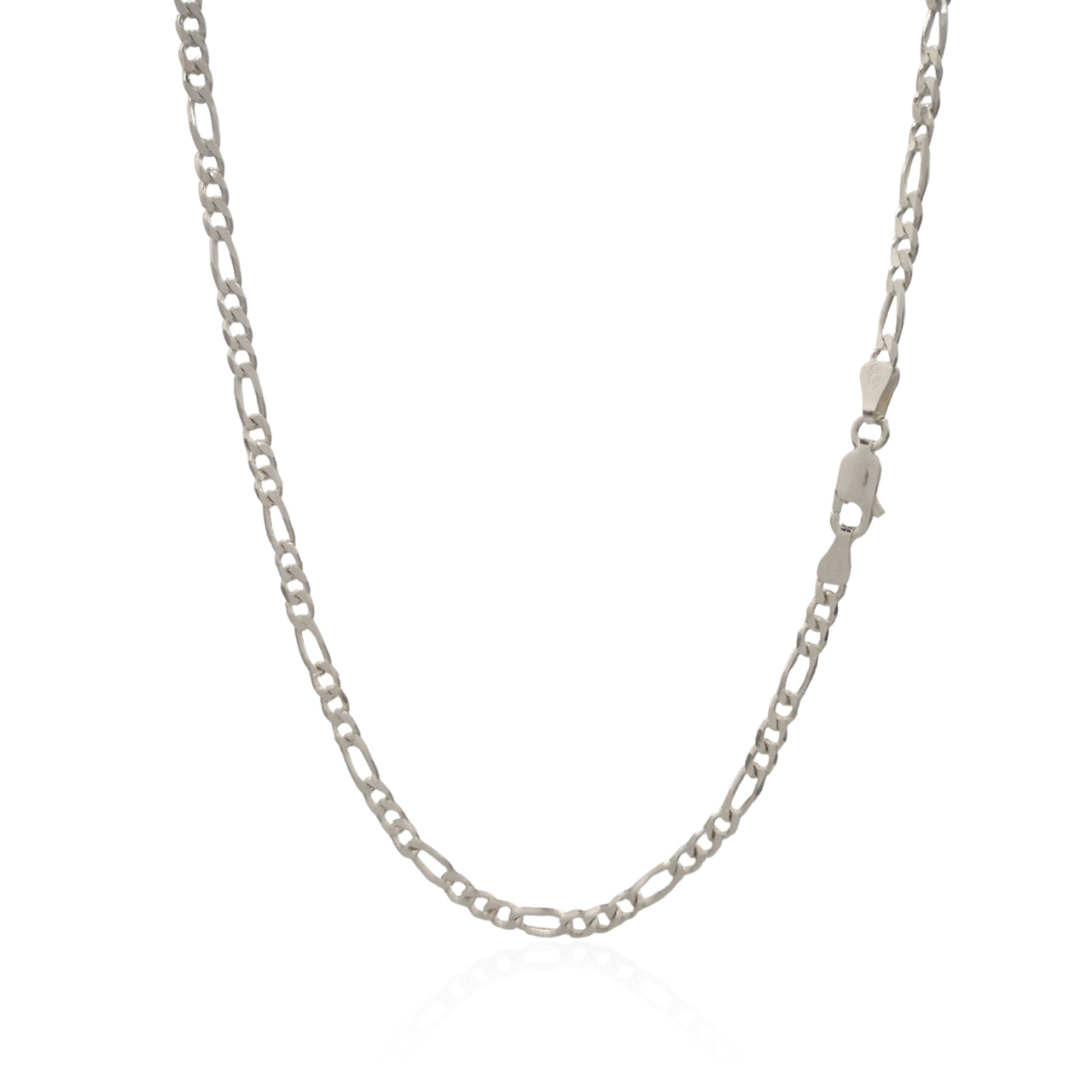 CORDÃO GROUMET 3X1 PRATA 925 ELOS POLIDOS MASCULINO