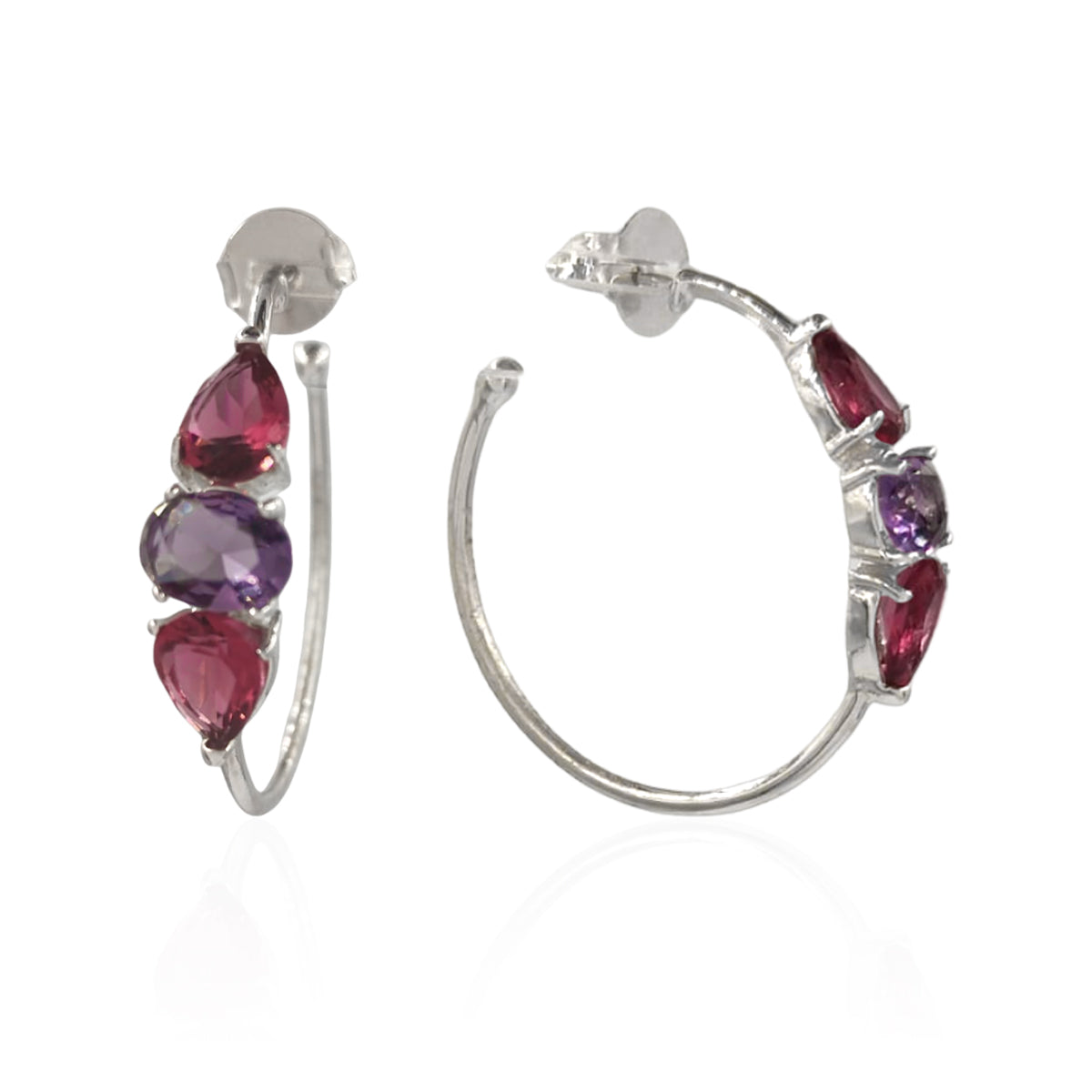 ARGOLA PEDRAS CRISTAL RAINBOW