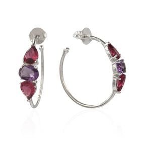 ARGOLA PEDRAS CRISTAL RAINBOW