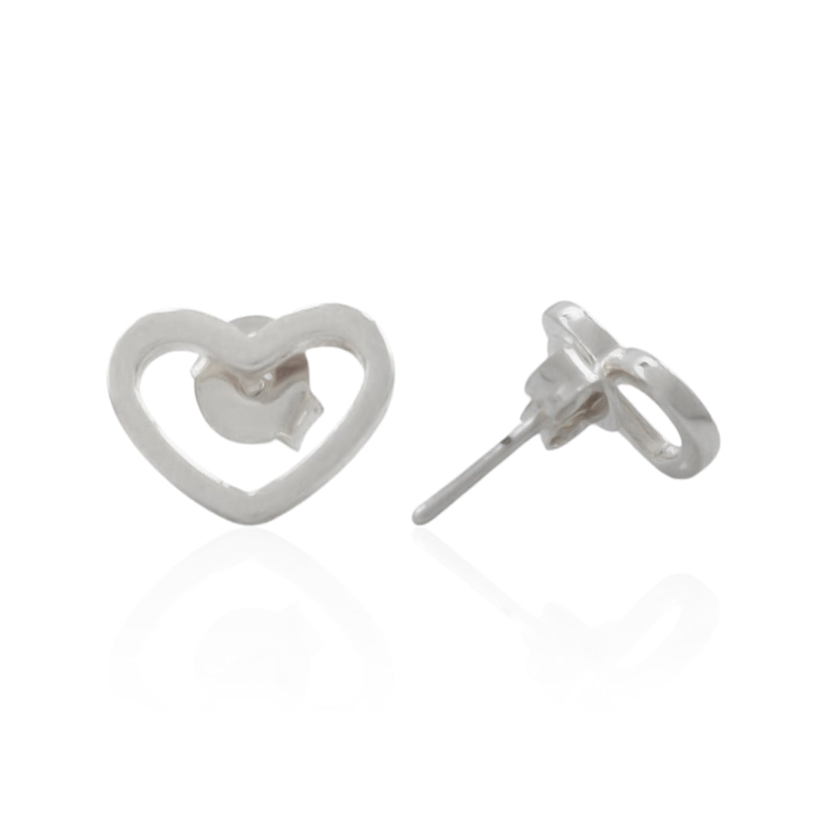 BRINCO FOLHEADO CORAÇÃO VAZADO