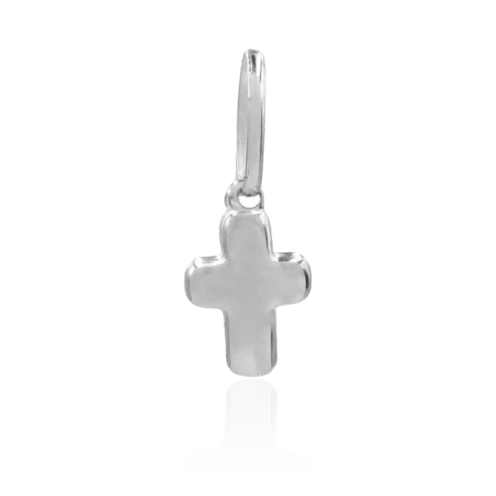 SILVER DOMBED CROSS PENDANT