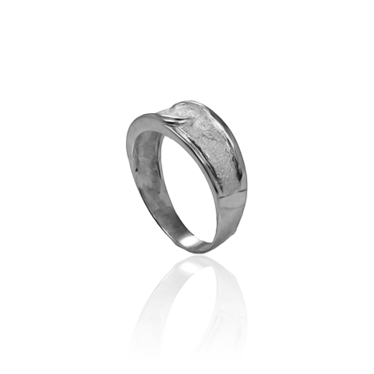 SILVER COMMA RING