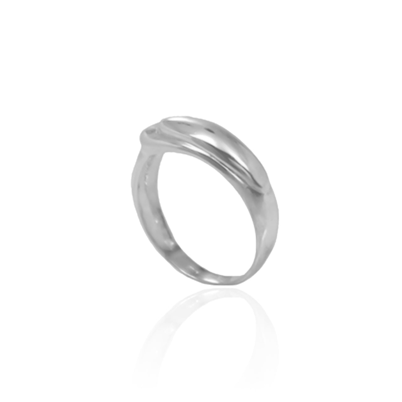 EMBOSSED THIN SILVER RING