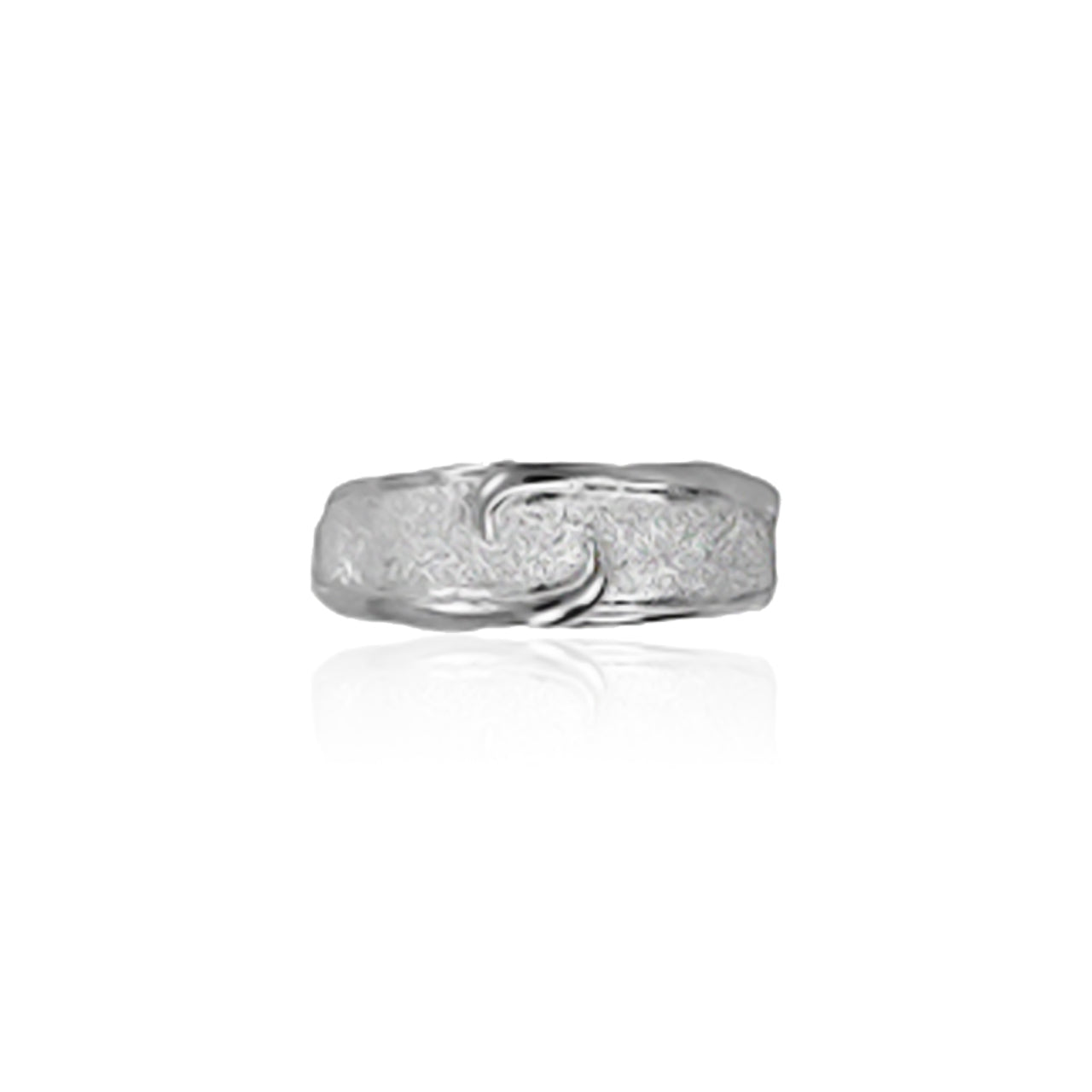 SILVER COMMA RING