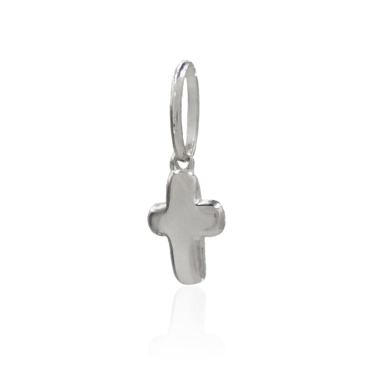 SILVER DOMBED CROSS PENDANT