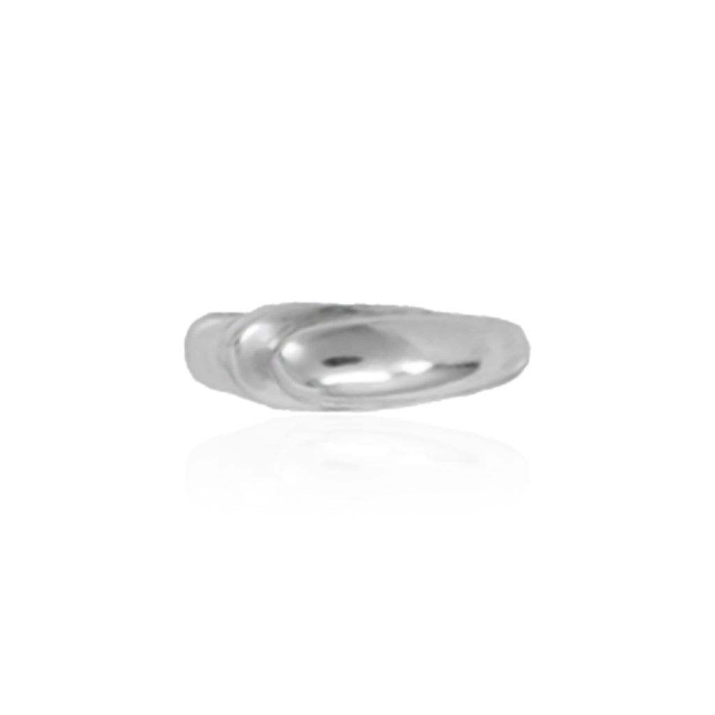 EMBOSSED THIN SILVER RING