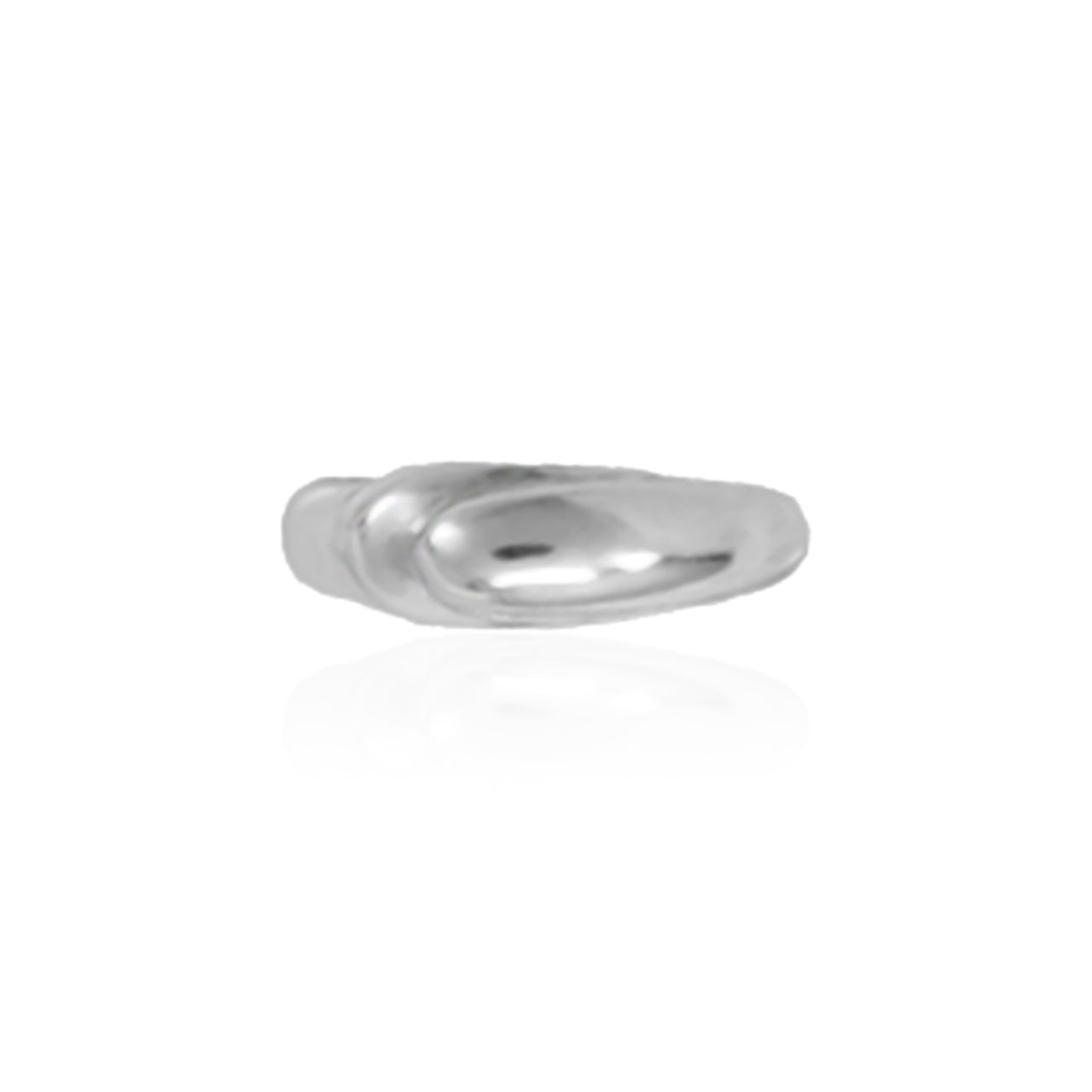 EMBOSSED THIN SILVER RING