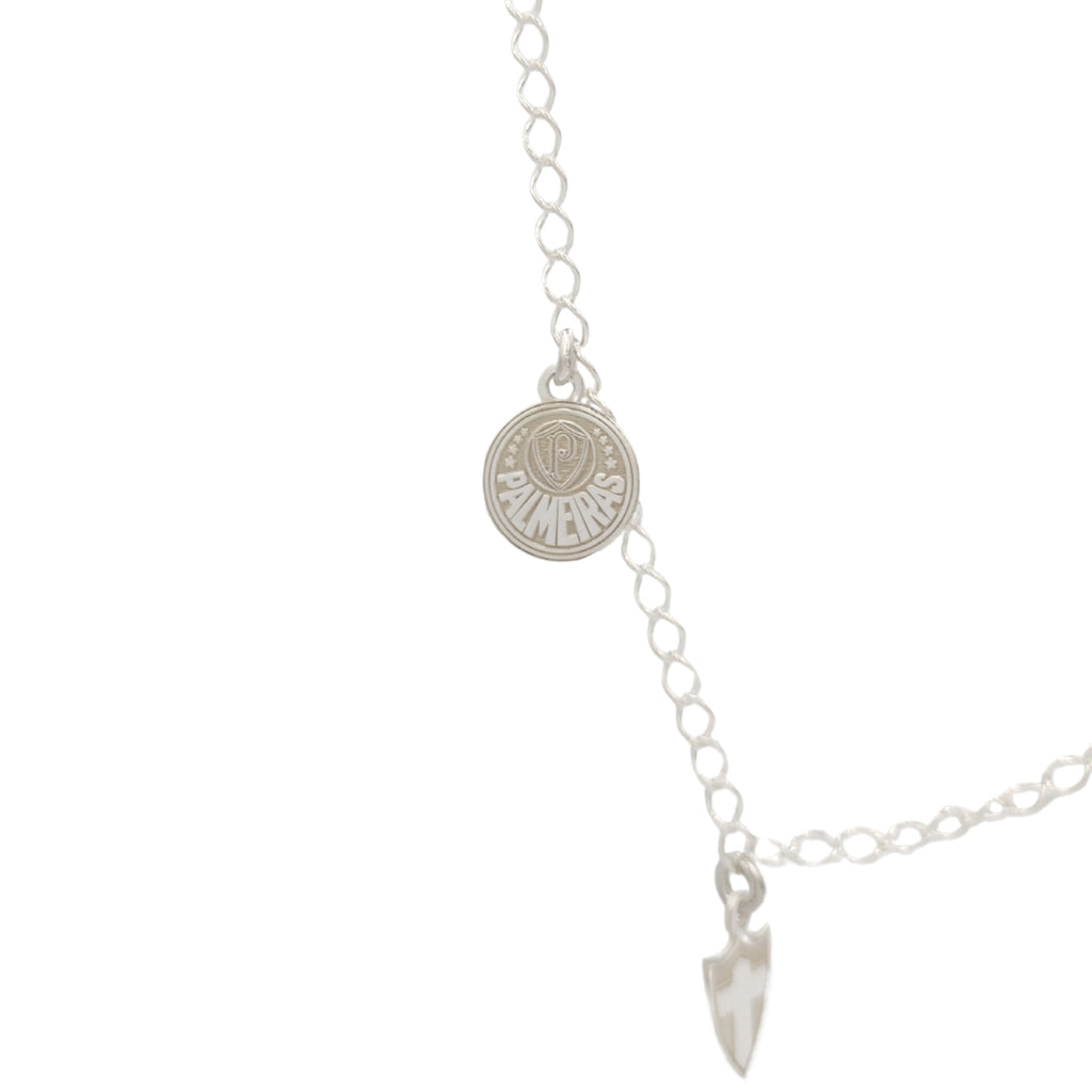 PULSEIRA PINGENTES PALMEIRAS ESCUDO BRASÃO PORCO 18CM OFICIAL