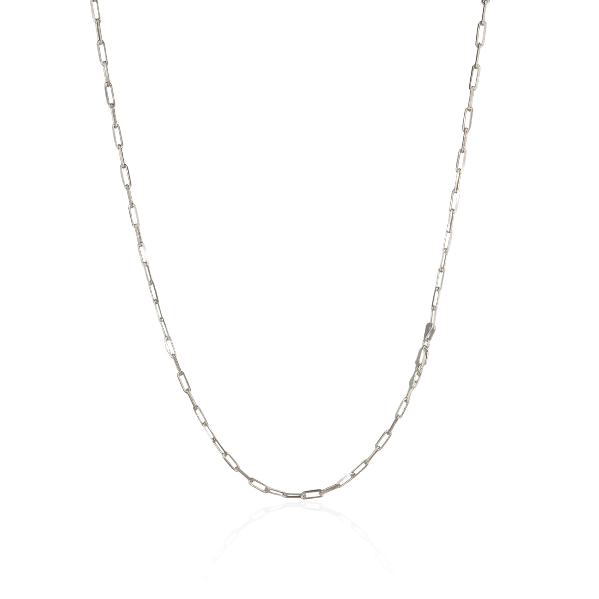 Cordão Cartier Prata 925 Elo Alongado 50cm 60cm 70cm