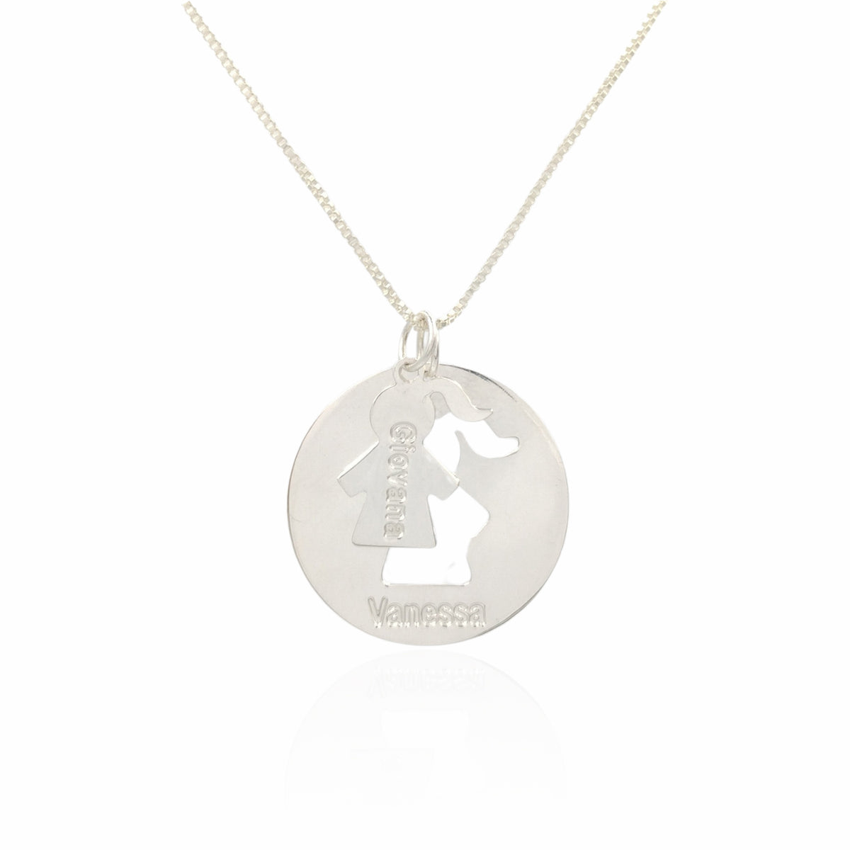 COLAR PERSONALIZADO 2 EM 1 MÃE E FILHA