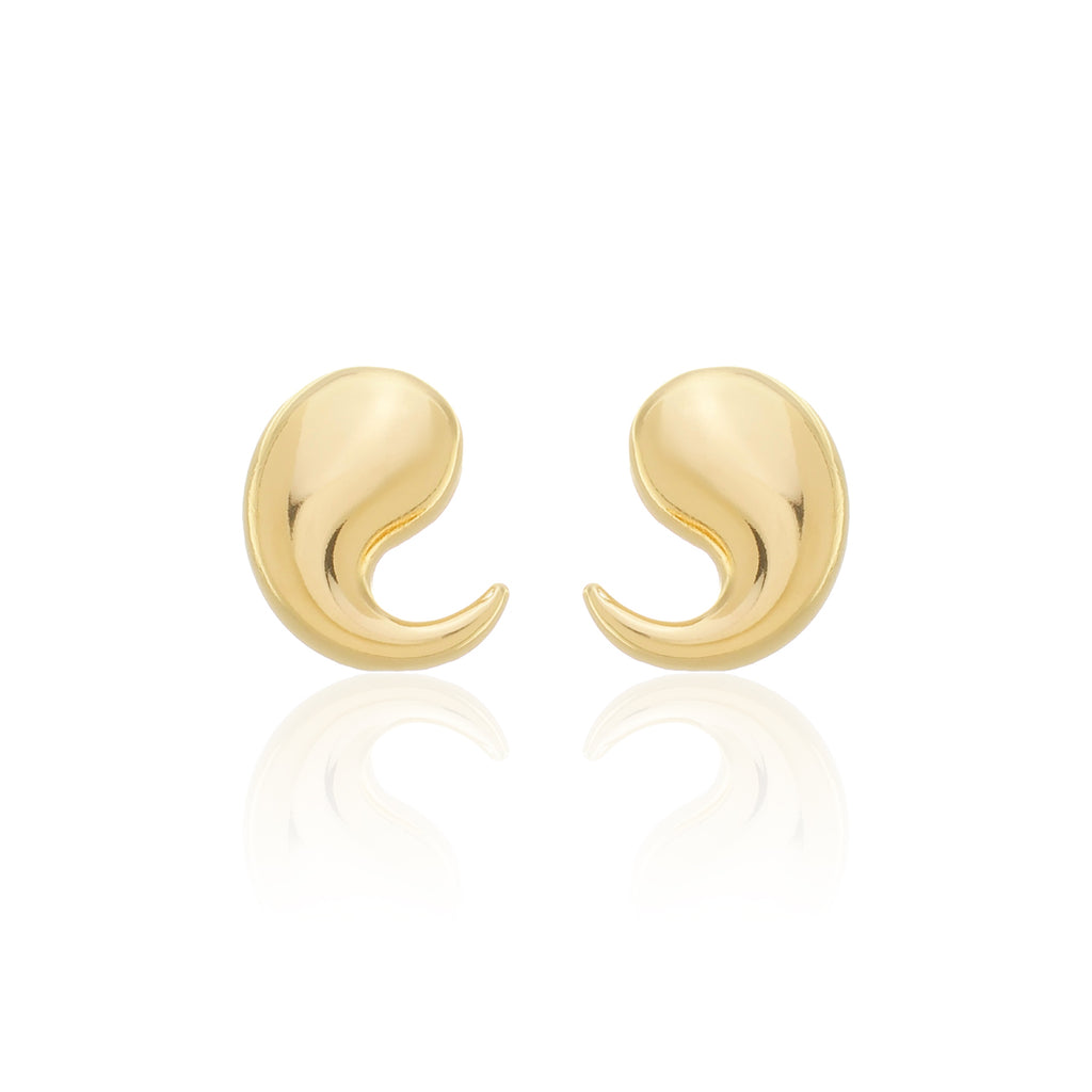 BRINCO VÍRGULA DOURADO