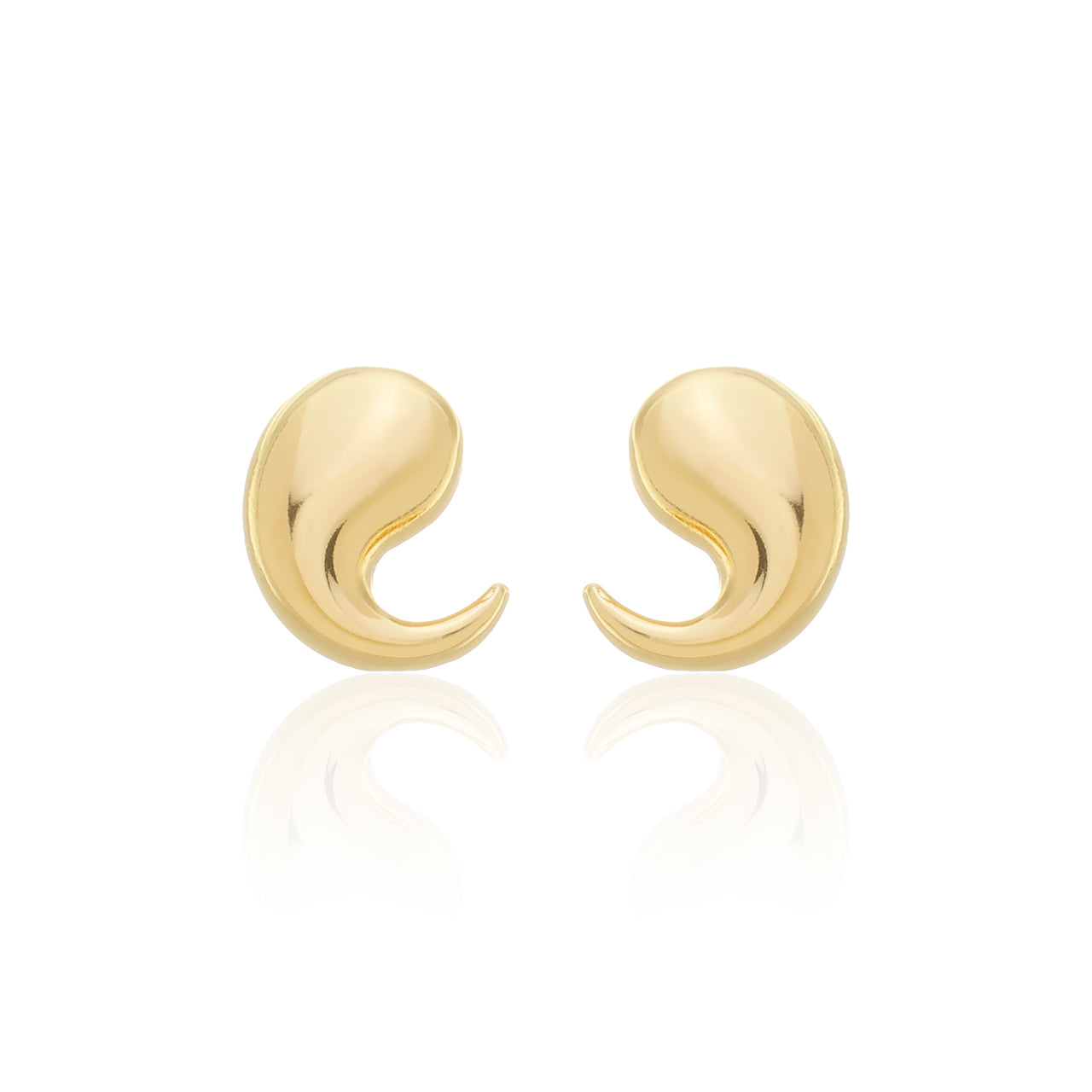 BRINCO VÍRGULA DOURADO