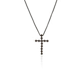 COLAR CRUZ ZIRCÔNIAS REDONDAS