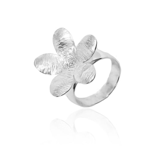 DAISIES FLOWER SILVER RING