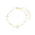 PULSEIRA BORBOLETA COM PEROLAS