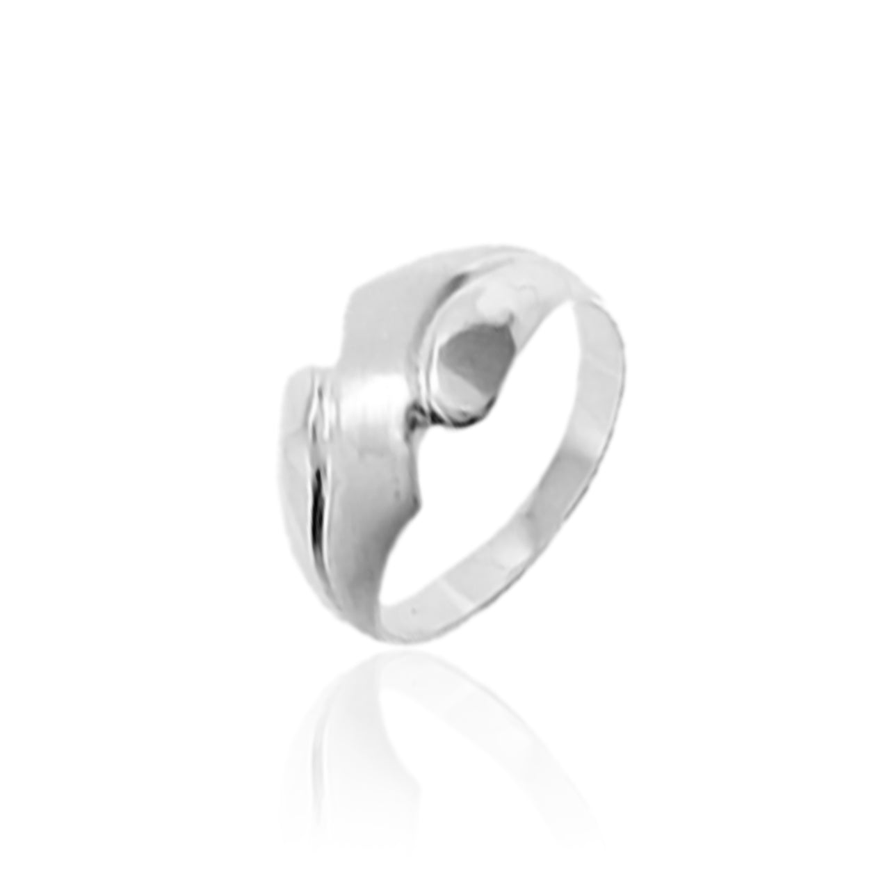 SMOOTH SILVER S RING