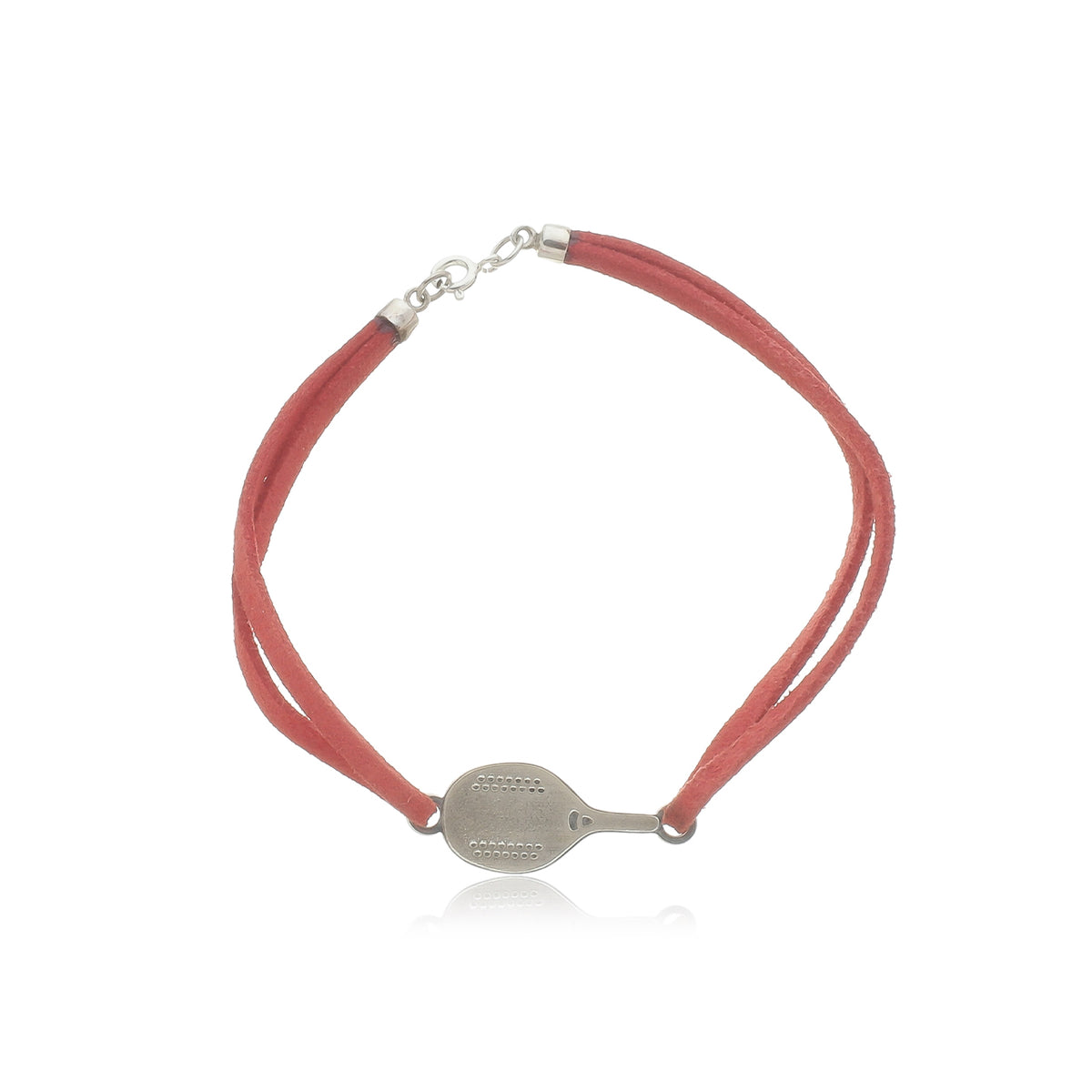 PULSEIRA RAQUETE COM COURO