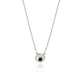 COLAR FOLHEADO OLHO GREGO REDONDO