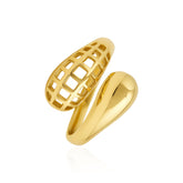 Anel Cabeça de Cobra Vazado Atemporal