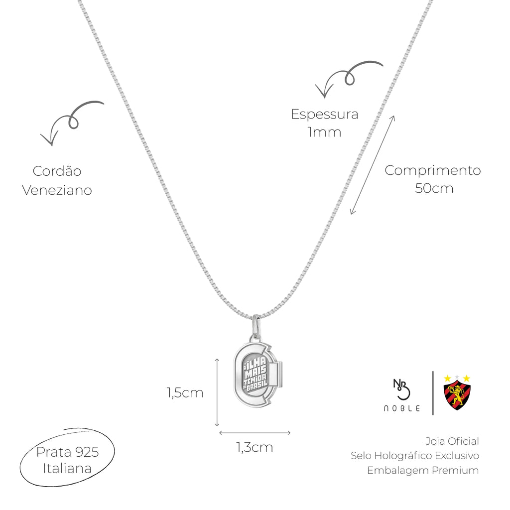 COLAR ILHA SPORT RECIFE 1,5CM